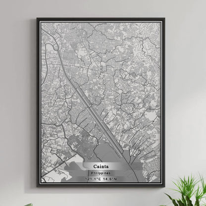 ROAD MAP OF CAINTA, PHILIPPINES BY MAPBAKES