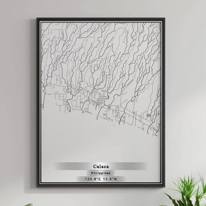 ROAD MAP OF CALACA, PHILIPPINES BY MAPBAKES