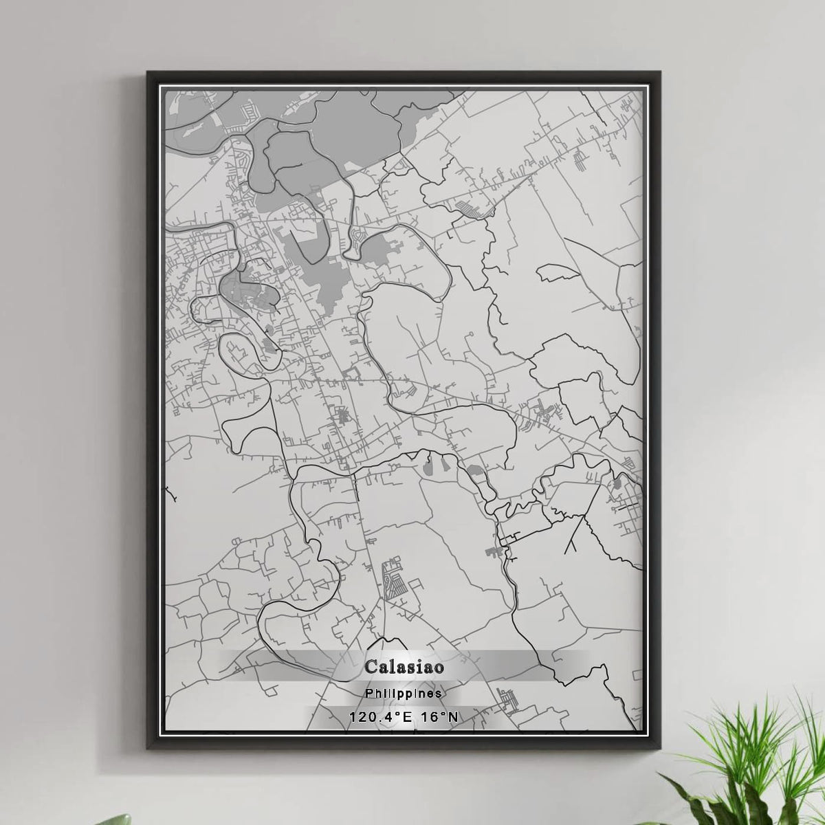 ROAD MAP OF CALASIAO, PHILIPPINES BY MAPBAKES