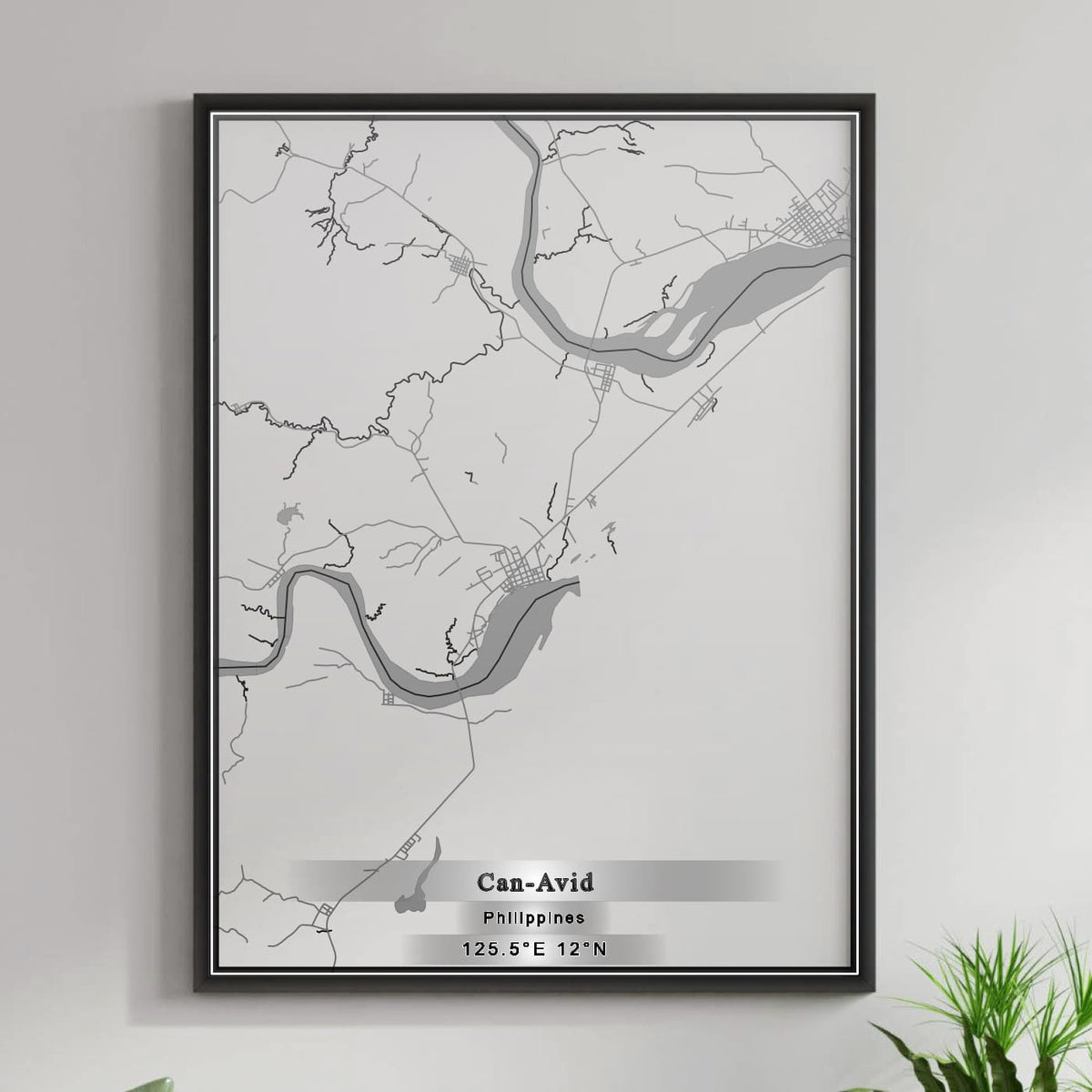 ROAD MAP OF CAN-AVID, PHILIPPINES BY MAPBAKES