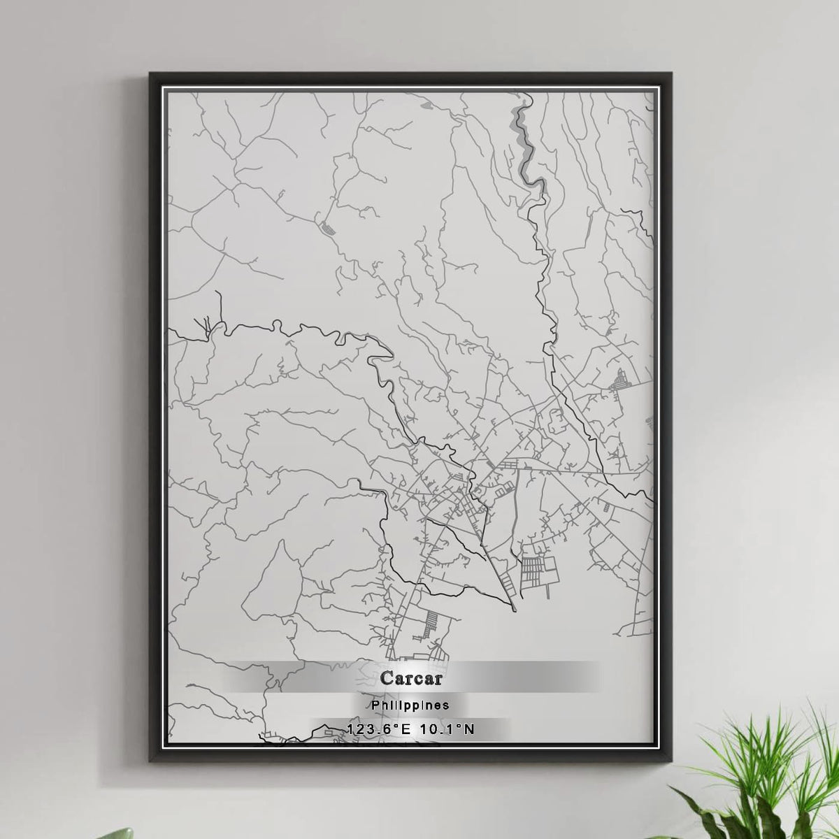 ROAD MAP OF CARCAR, PHILIPPINES BY MAPBAKES