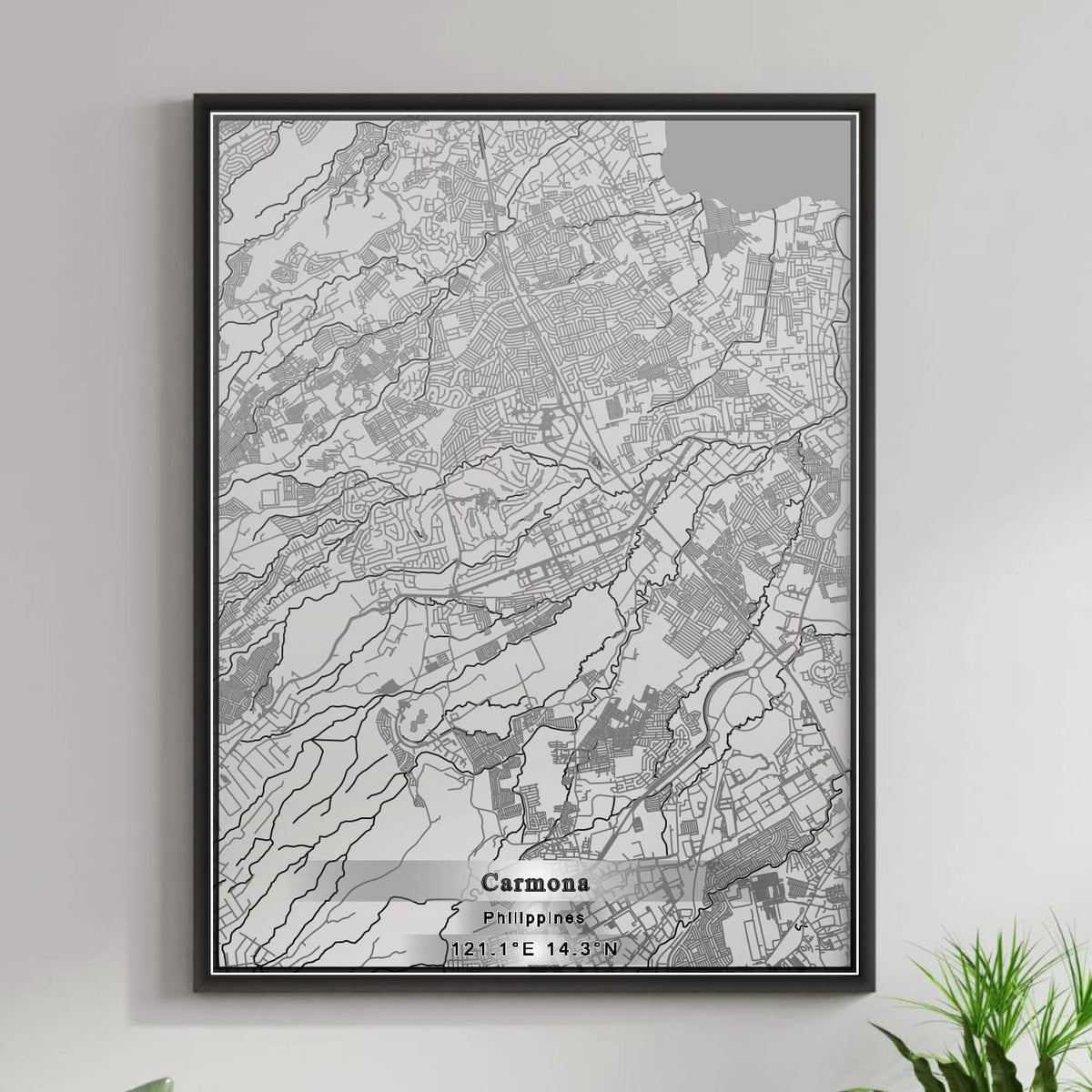 ROAD MAP OF CARMONA, PHILIPPINES BY MAPBAKES