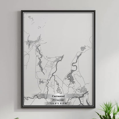 ROAD MAP OF CARRASCAL, PHILIPPINES BY MAPBAKES