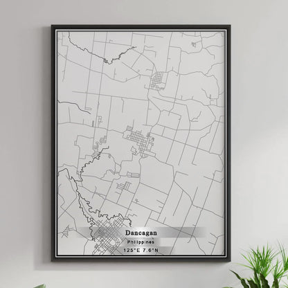 ROAD MAP OF DANCAGAN, PHILIPPINES BY MAPBAKES