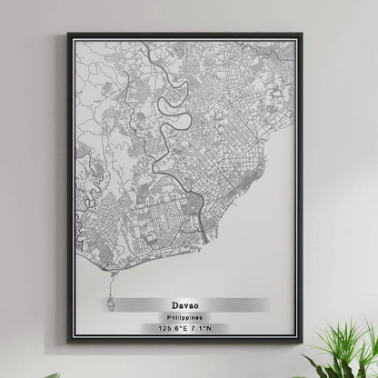 ROAD MAP OF DAVAO, PHILIPPINES BY MAPBAKES