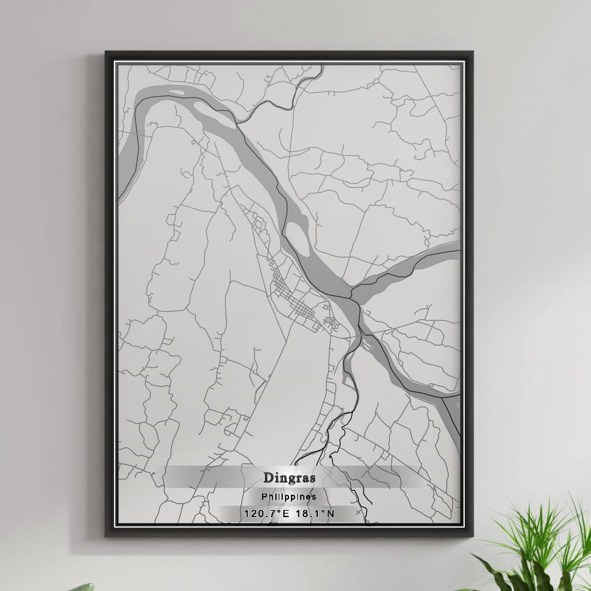 ROAD MAP OF DINGRAS, PHILIPPINES BY MAPBAKES