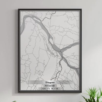 ROAD MAP OF DINGRAS, PHILIPPINES BY MAPBAKES
