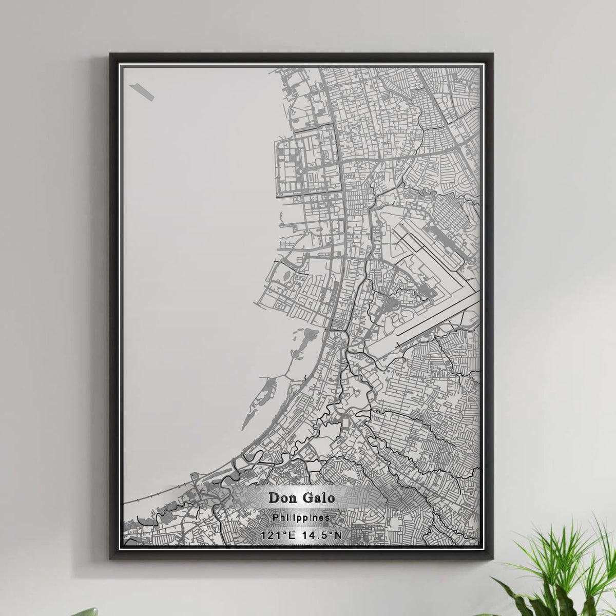 ROAD MAP OF DON GALO, PHILIPPINES BY MAPBAKES