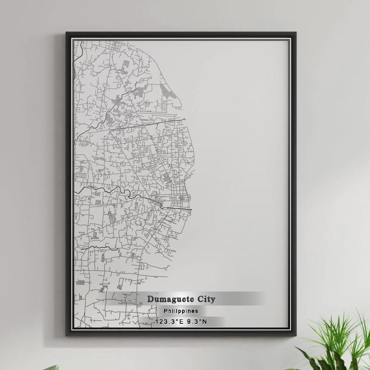 ROAD MAP OF DUMAGUETE CITY, PHILIPPINES BY MAPBAKES