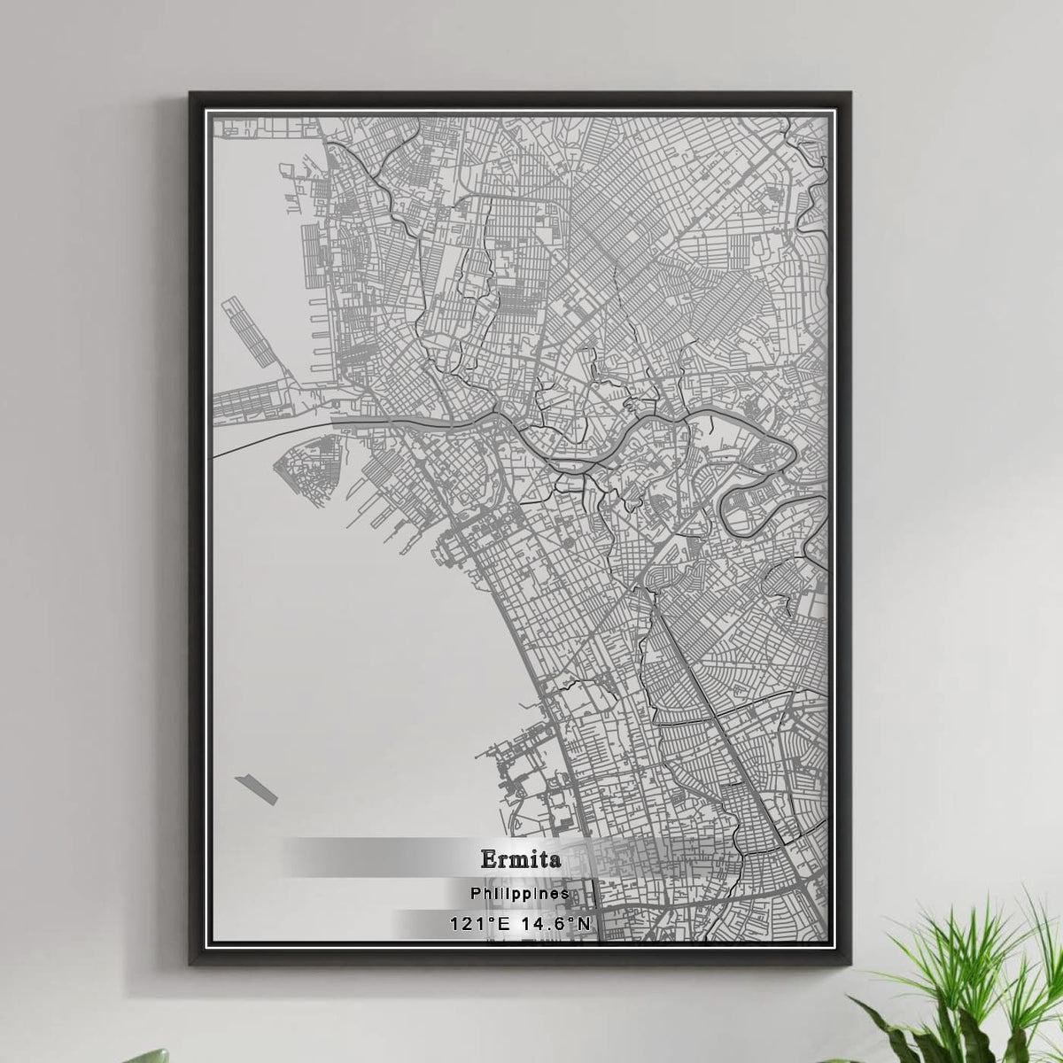 ROAD MAP OF ERMITA, PHILIPPINES BY MAPBAKES