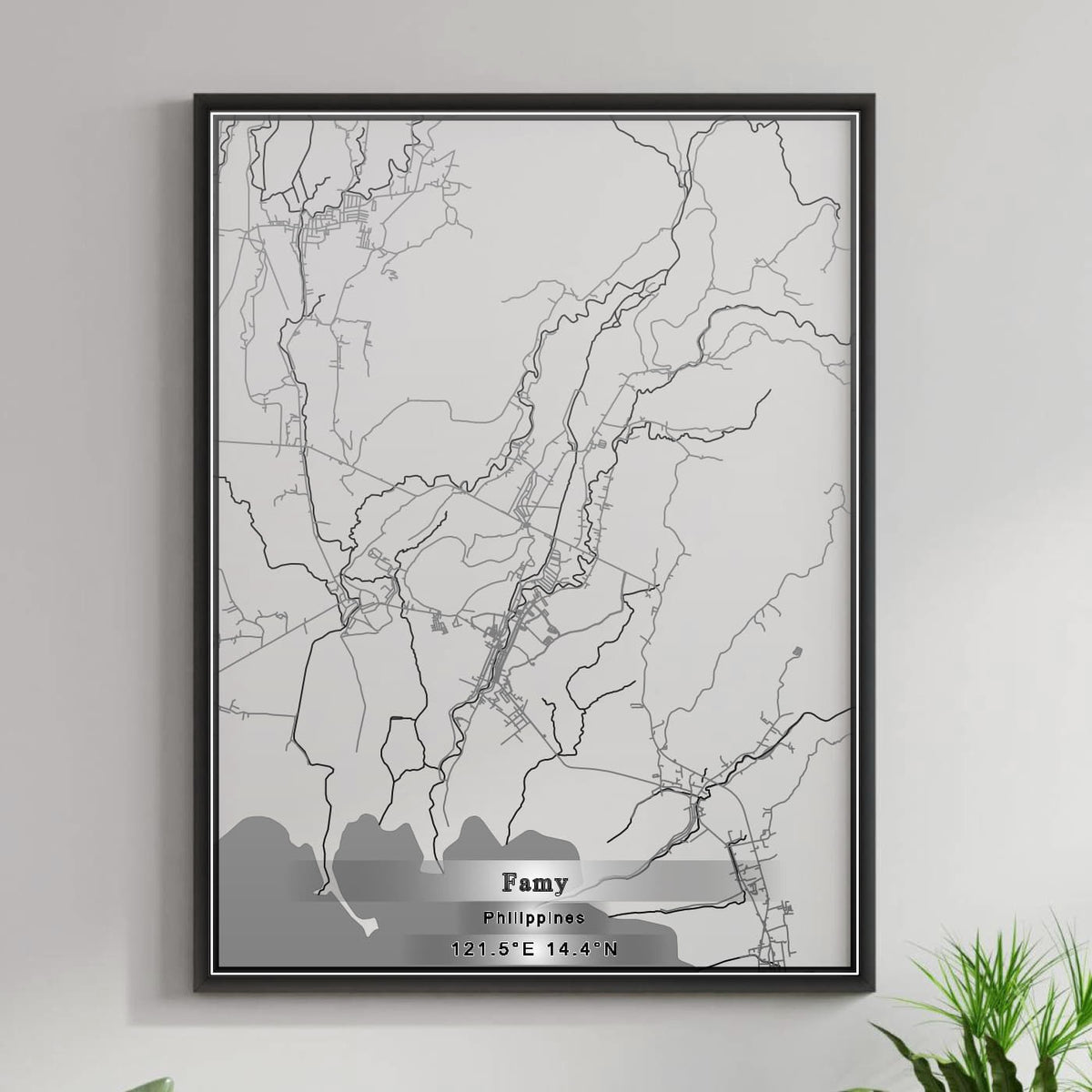 ROAD MAP OF FAMY, PHILIPPINES BY MAPBAKES