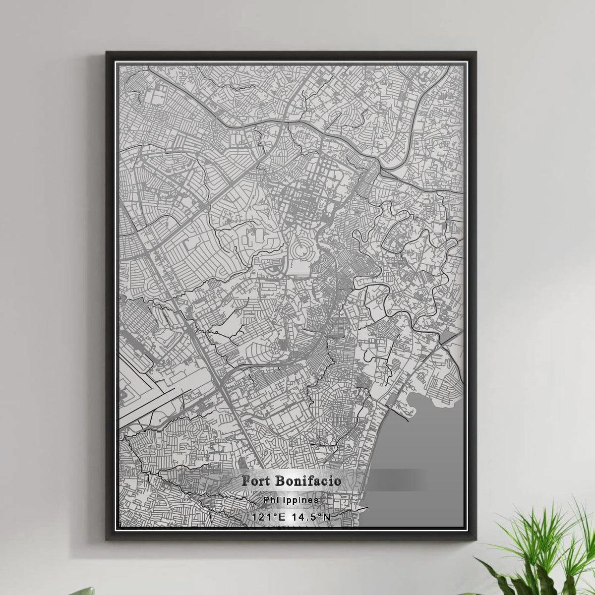 ROAD MAP OF FORT BONIFACIO, PHILIPPINES BY MAPBAKES