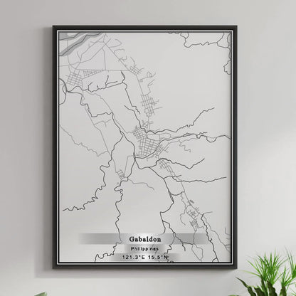 ROAD MAP OF GABALDON, PHILIPPINES BY MAPBAKES