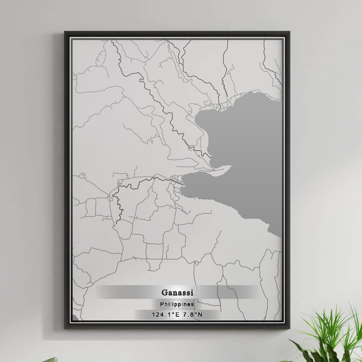ROAD MAP OF GANASSI, PHILIPPINES BY MAPBAKES
