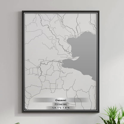 ROAD MAP OF GANASSI, PHILIPPINES BY MAPBAKES