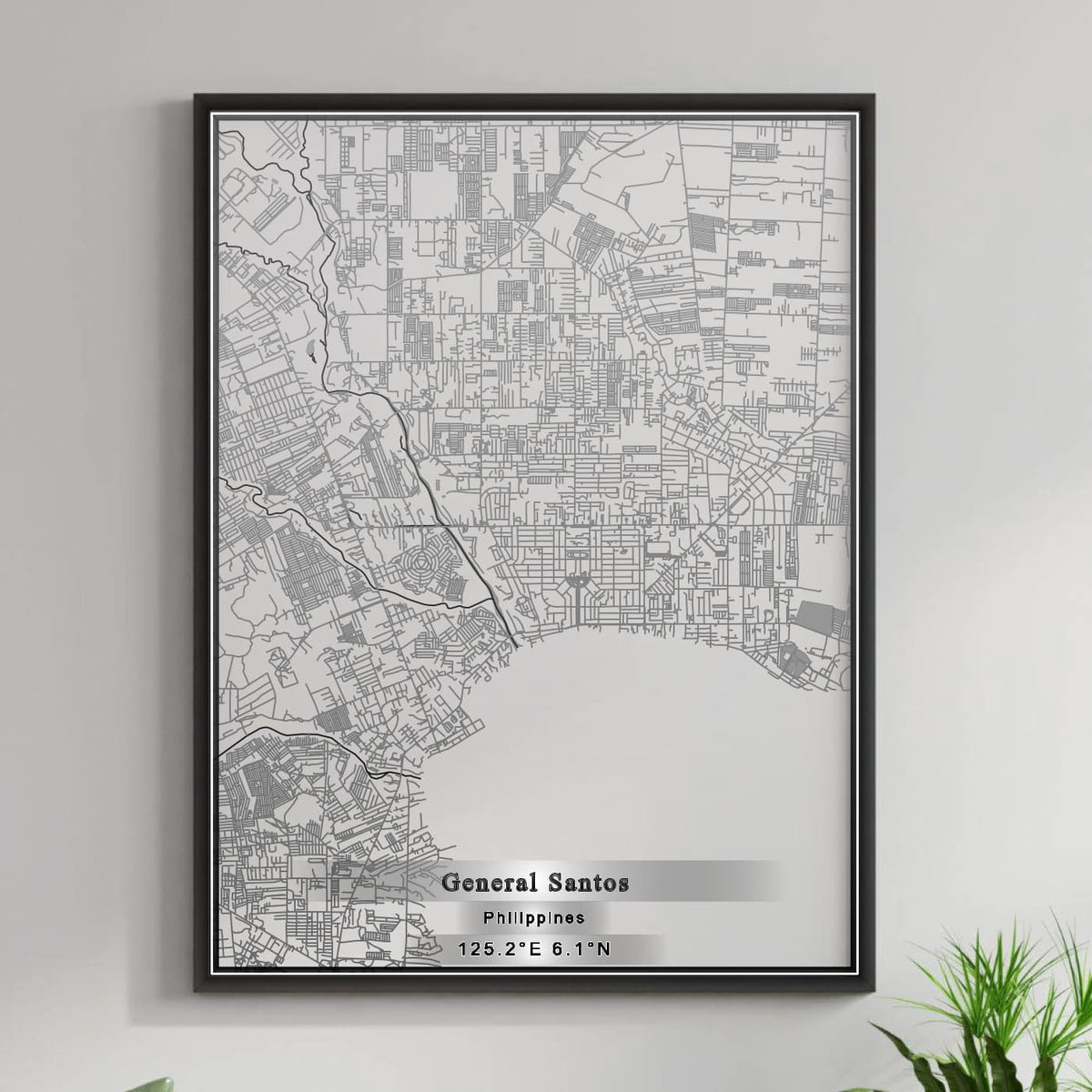 ROAD MAP OF GENERAL SANTOS, PHILIPPINES BY MAPBAKES