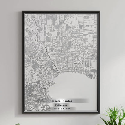 ROAD MAP OF GENERAL SANTOS, PHILIPPINES BY MAPBAKES