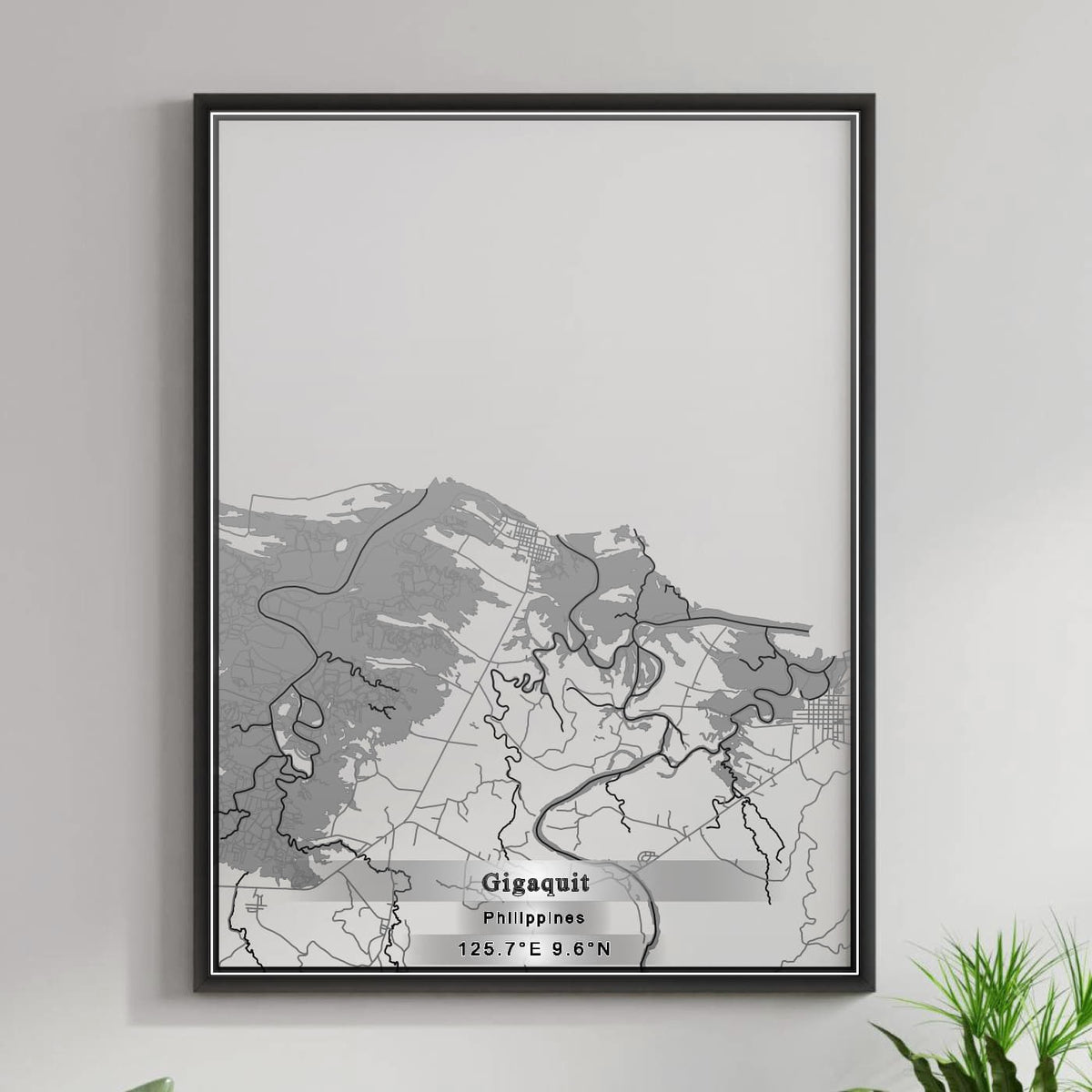 ROAD MAP OF GIGAQUIT, PHILIPPINES BY MAPBAKES