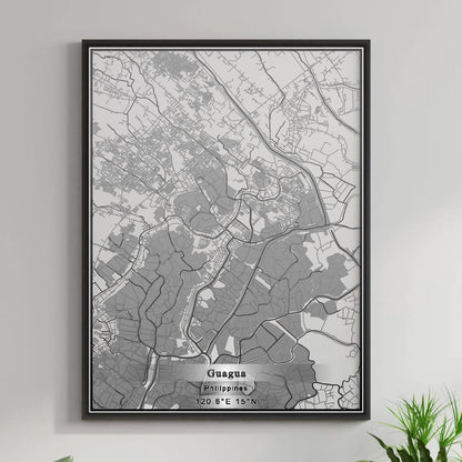 ROAD MAP OF GUAGUA, PHILIPPINES BY MAPBAKES