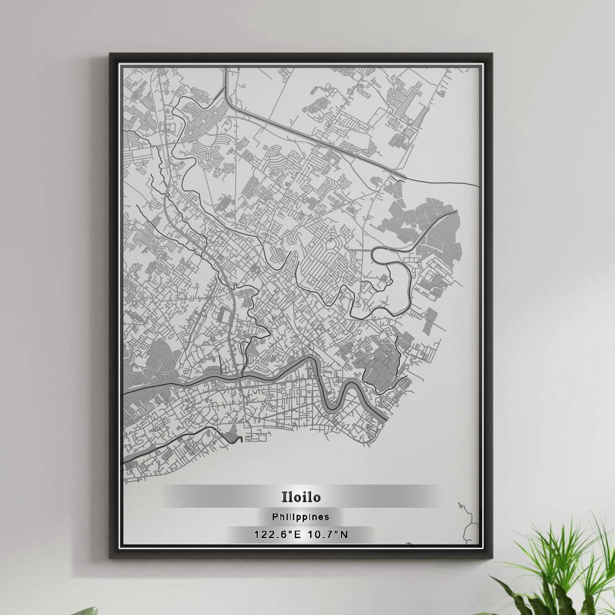 ROAD MAP OF ILOILO, PHILIPPINES BY MAPBAKES