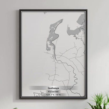 ROAD MAP OF INABANGA, PHILIPPINES BY MAPBAKES