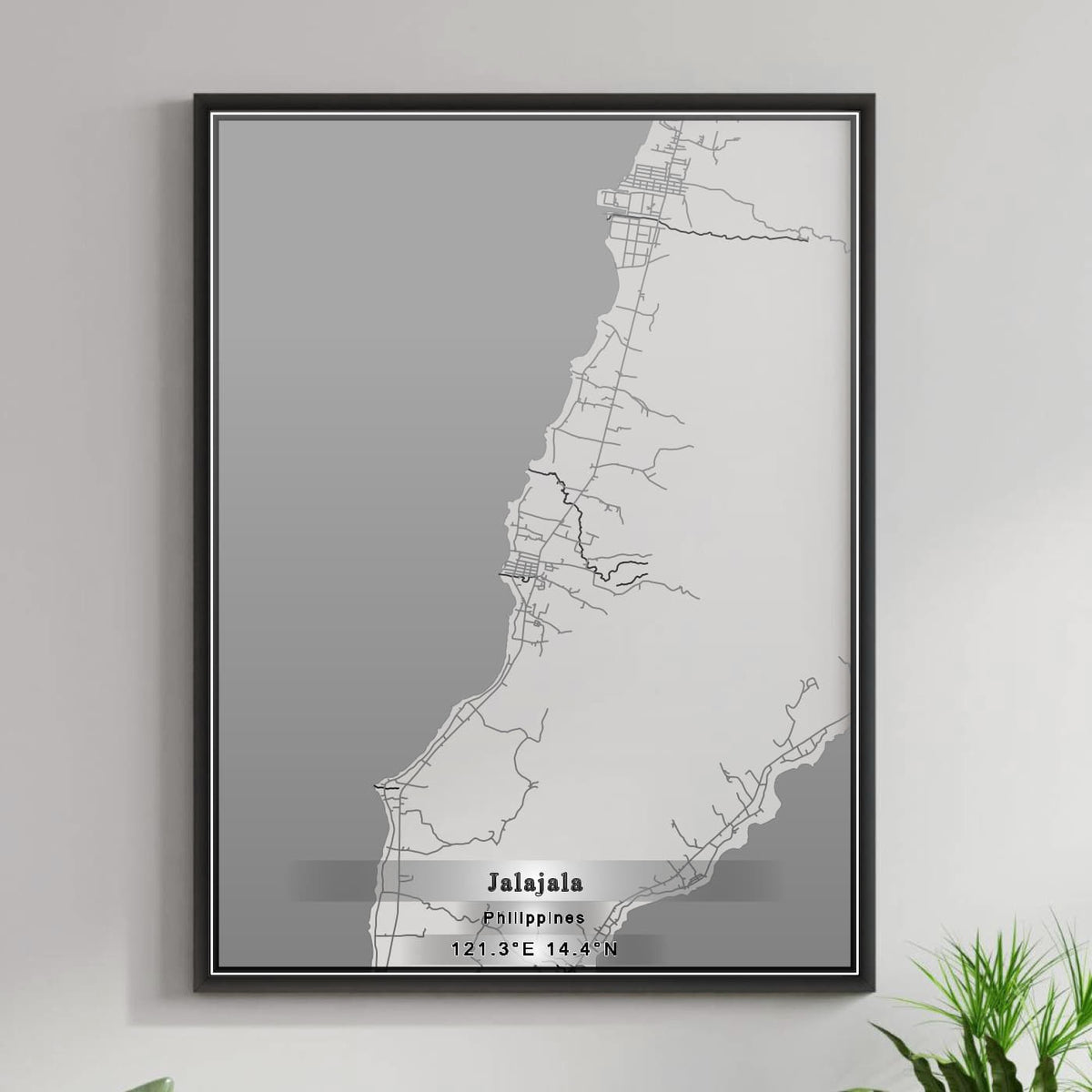 ROAD MAP OF JALAJALA, PHILIPPINES BY MAPBAKES