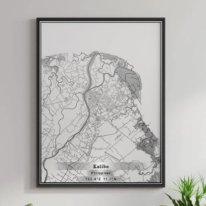 ROAD MAP OF KALIBO, PHILIPPINES BY MAPBAKES