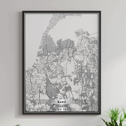 ROAD MAP OF KAWIT, PHILIPPINES BY MAPBAKES