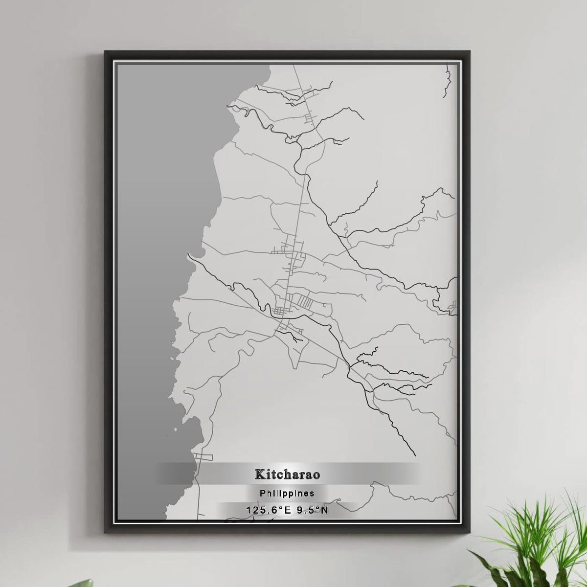 ROAD MAP OF KITCHARAO, PHILIPPINES BY MAPBAKES
