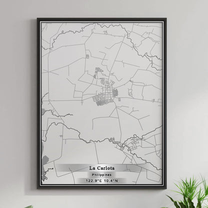 ROAD MAP OF LA CARLOTA, PHILIPPINES BY MAPBAKES