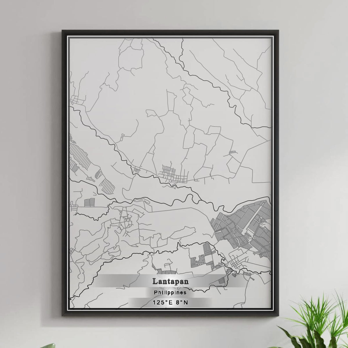 ROAD MAP OF LANTAPAN, PHILIPPINES BY MAPBAKES