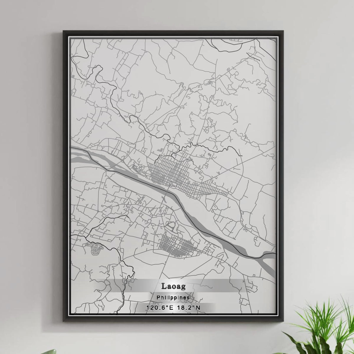 ROAD MAP OF LAOAG, PHILIPPINES BY MAPBAKES