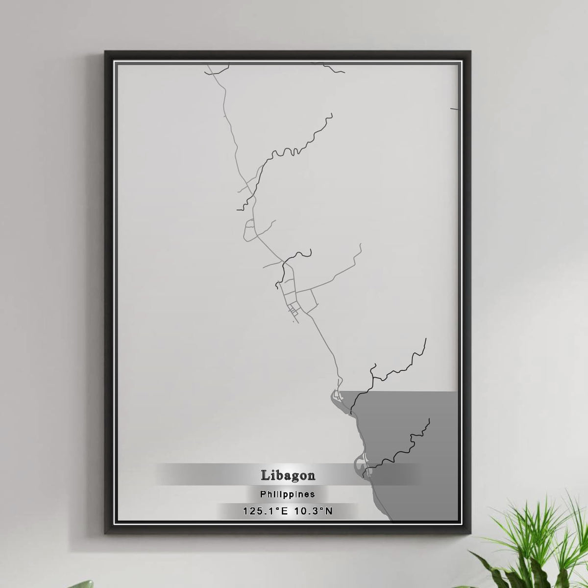 ROAD MAP OF LIBAGON, PHILIPPINES BY MAPBAKES