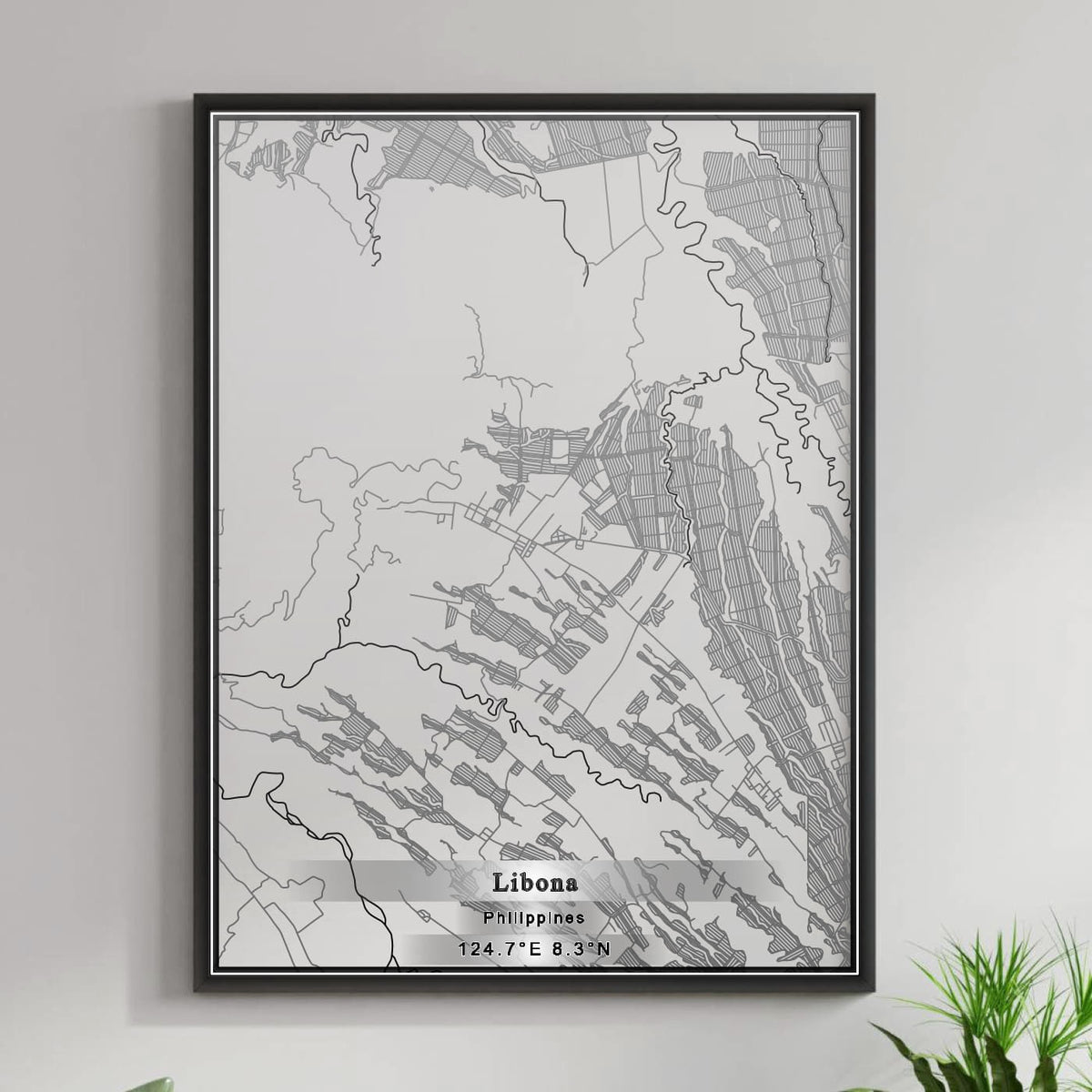 ROAD MAP OF LIBONA, PHILIPPINES BY MAPBAKES