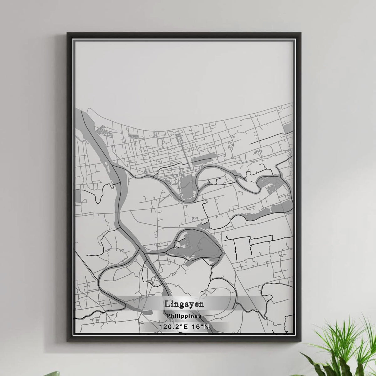 ROAD MAP OF LINGAYEN, PHILIPPINES BY MAPBAKES
