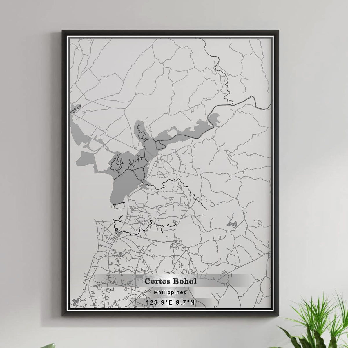 ROAD MAP OF CORTES BOHOL, PHILIPPINES BY MAPBAKES