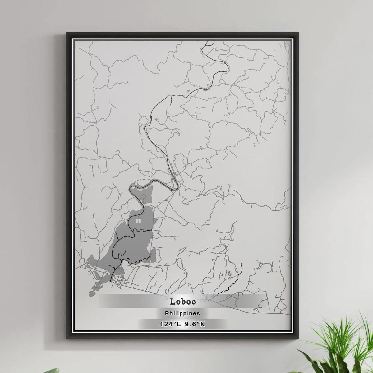 ROAD MAP OF LOBOC, PHILIPPINES BY MAPBAKES