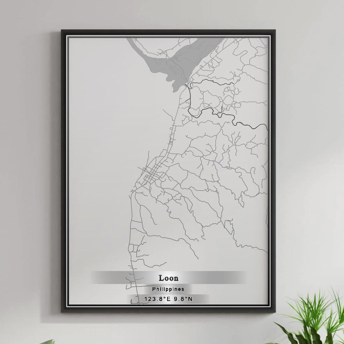 ROAD MAP OF LOON, PHILIPPINES BY MAPBAKES