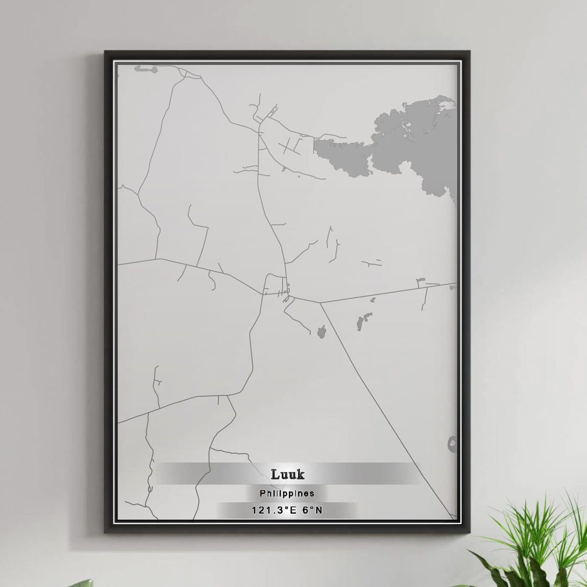 ROAD MAP OF LUUK, PHILIPPINES BY MAPBAKES