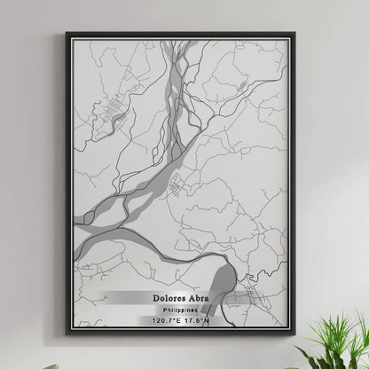 ROAD MAP OF DOLORES ABRA, PHILIPPINES BY MAPBAKES