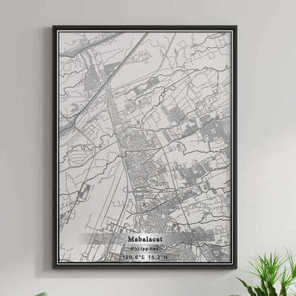 ROAD MAP OF MABALACAT, PHILIPPINES BY MAPBAKES