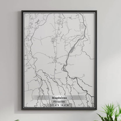 ROAD MAP OF MAGDALENA, PHILIPPINES BY MAPBAKES
