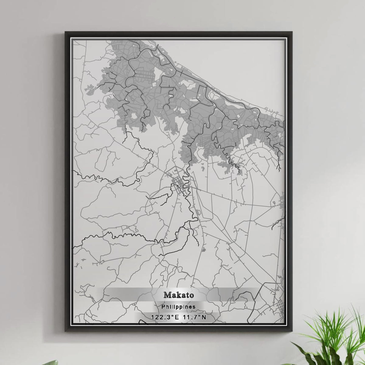 ROAD MAP OF MAKATO, PHILIPPINES BY MAPBAKES