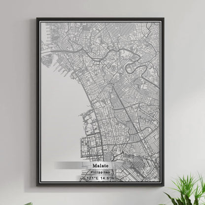 ROAD MAP OF MALATE, PHILIPPINES BY MAPBAKES