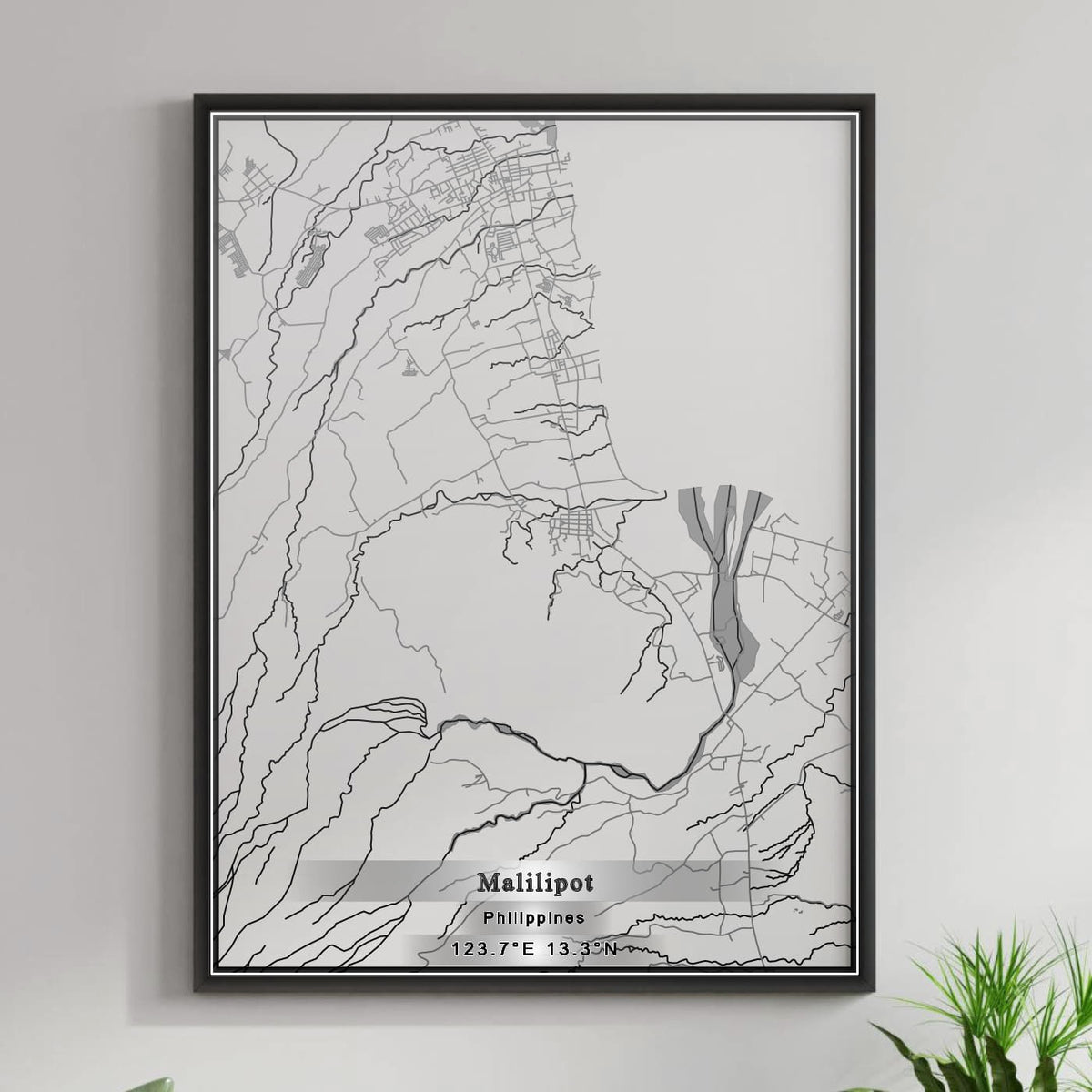 ROAD MAP OF MALILIPOT, PHILIPPINES BY MAPBAKES