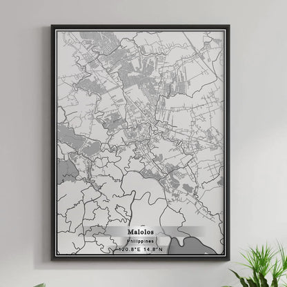 ROAD MAP OF MALOLOS, PHILIPPINES BY MAPBAKES