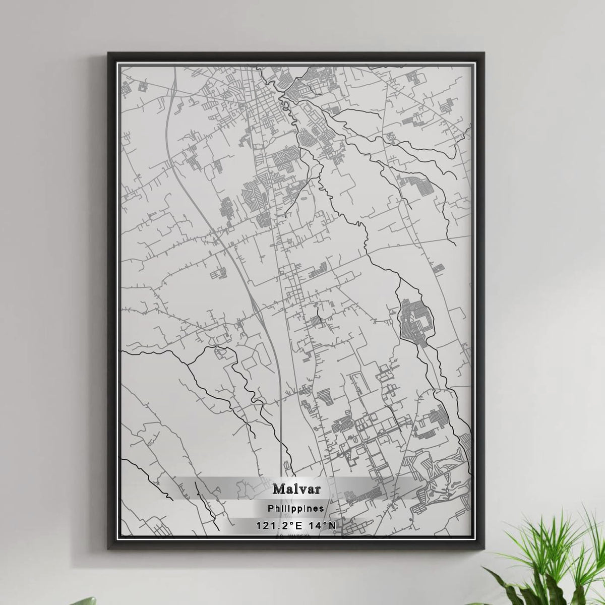 ROAD MAP OF MALVAR, PHILIPPINES BY MAPBAKES
