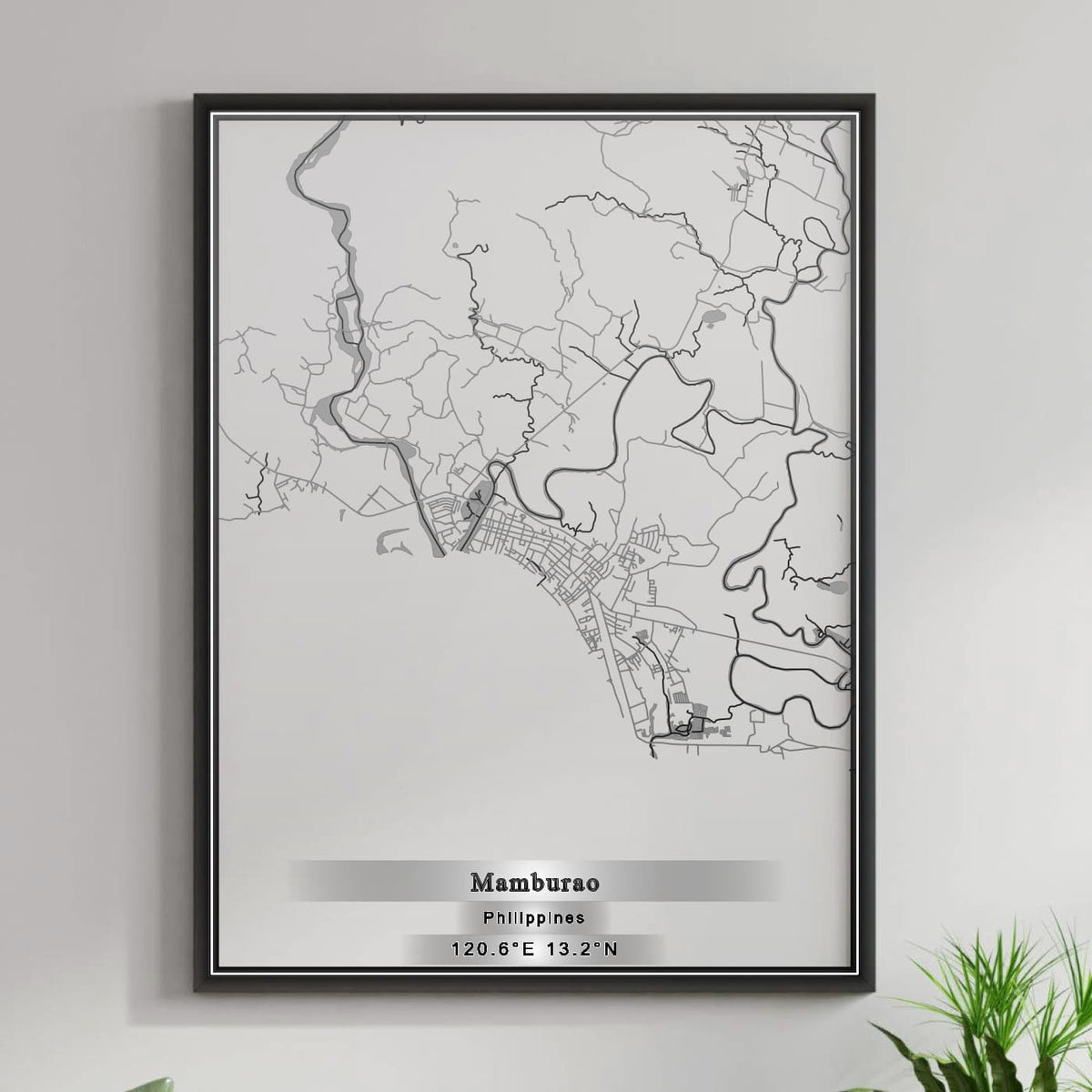 ROAD MAP OF MAMBURAO, PHILIPPINES BY MAPBAKES