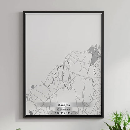 ROAD MAP OF MANAPLA, PHILIPPINES BY MAPBAKES