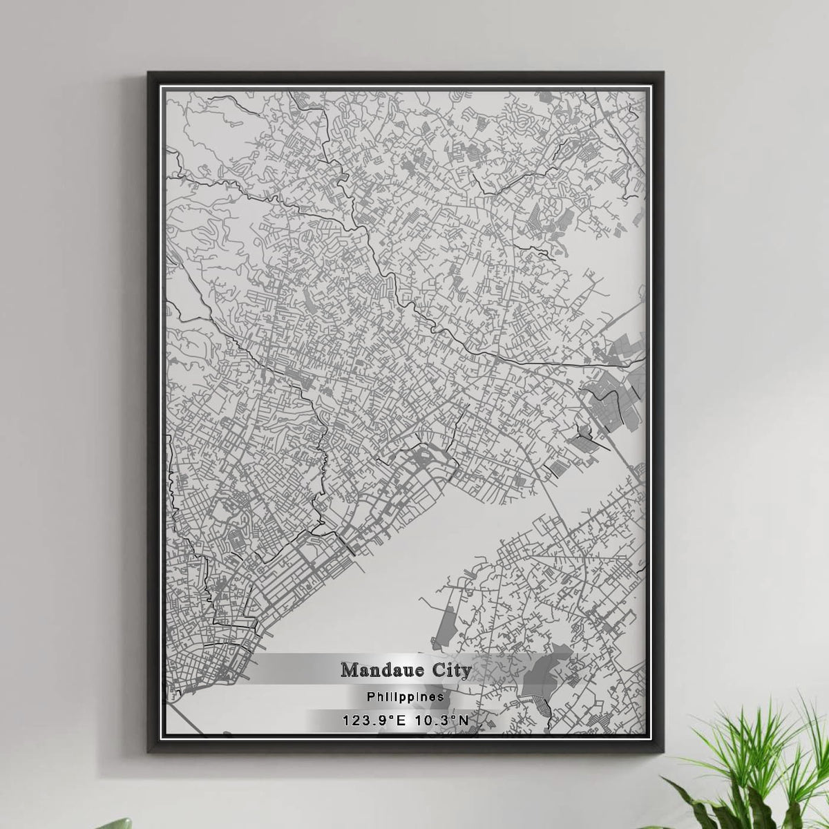 ROAD MAP OF MANDAUE CITY, PHILIPPINES BY MAPBAKES